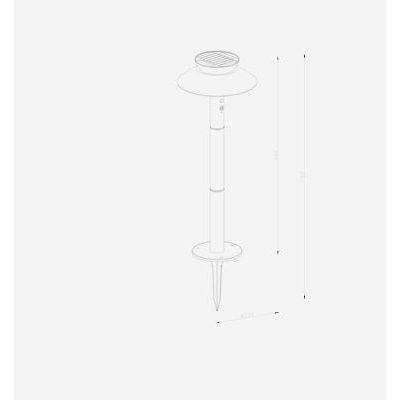Nordlux Justina lampa stojąca zewnętrzna 1x5 W czarna 2418098003