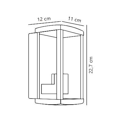 Nordlux kinkiet zewnętrzny 1x10 W czarny 2418231003