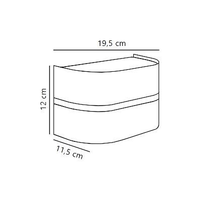 Nordlux Sibelis kinkiet zewnętrzny 1x10 W antracyt 2418311050