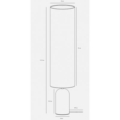 Nordlux DFTP Talli lampa stojąca 1x40 W brązowa 2420054018
