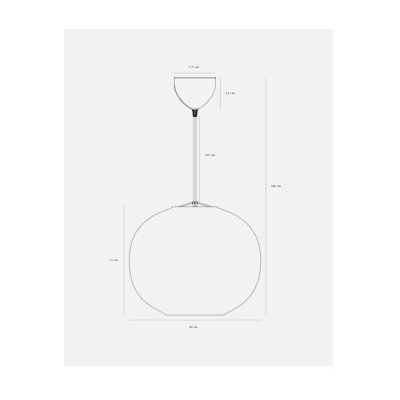 Nordlux Navone lampa wisząca 1x60 W biała 2420103001