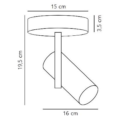 Nordlux Jerome lampa podsufitowa 1x8 W czarna 2510056003