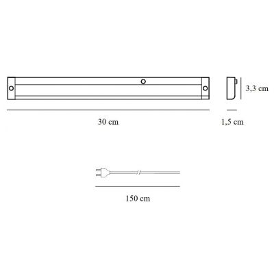 Nordlux Preston lampa podszafkowa 1x4 W biała 2510156101
