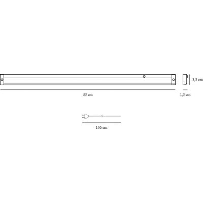 Nordlux Preston lampa podszafkowa 1x8 W biała 2510176101