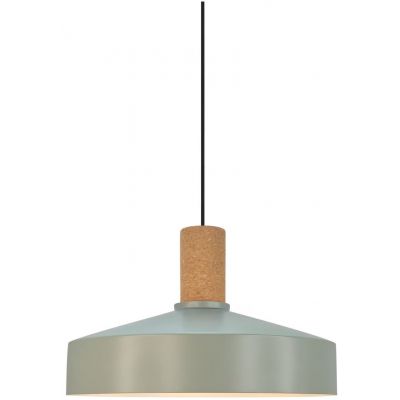 Nordlux Elvas cork lampa wisząca 1x60 W zakurzona zieleń 2512033023
