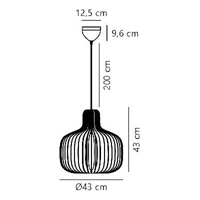Nordlux Hazo lampa wisząca 1x60 W biała 2512053014