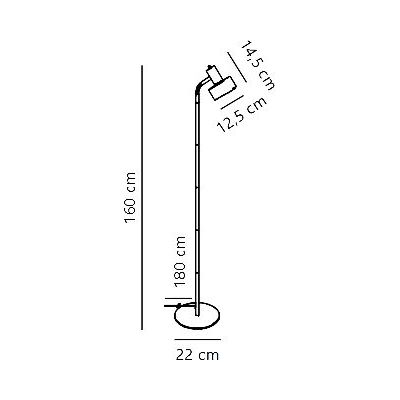 Nordlux Matis lampa stojąca 1x15 W biała 2512244001