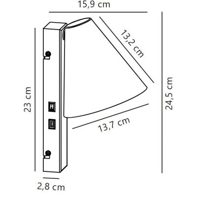 Nordlux Wilmer kinkiet 1x40 W biały 2512281001
