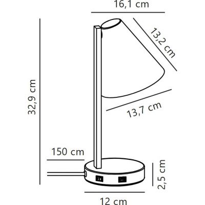 Nordlux Wilmer lampa biurkowa 1x40 W biała 2512305001
