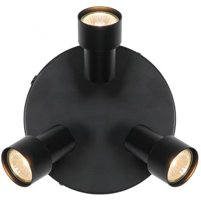 Nordlux Boston lampa podsufitowa 3x5 W czarna 2512370103