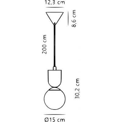 Nordlux Sadie lampa wisząca 1x6 W brązowa 2512603018