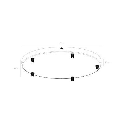 Nordlux Luana podsufitka czarna 2512729003