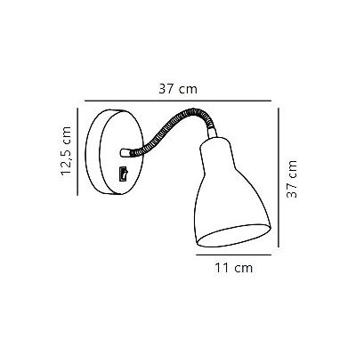 Nordlux Cyclone kinkiet 1x15 W czarny 2512741003