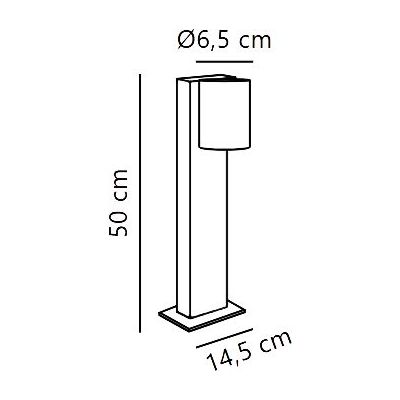 Nordlux Tin lampa stojąca zewnętrzna 1x35 W czarna 2518158003