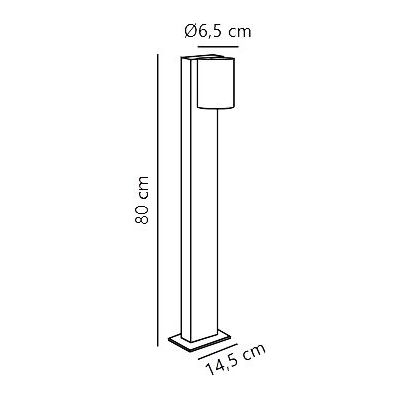 Nordlux Tin lampa stojąca zewnętrzna 1x35 W czarna 2518168003
