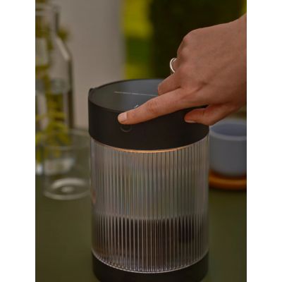 Nordlux Coupar Solar lampa stołowa 1x3,2 W czarna 2518215003