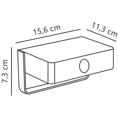 Nordlux Saulio kinkiet 1x4,5 W czarny 2518251003