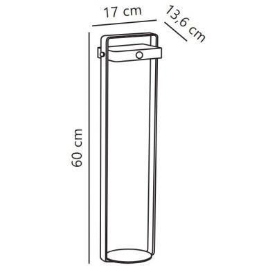 Nordlux Saulio lampa stojąca zewnętrzna 1x4,5 W czarna 2518268003