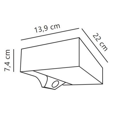 Nordlux Monay kinkiet 1x5 W czarny 2518341003