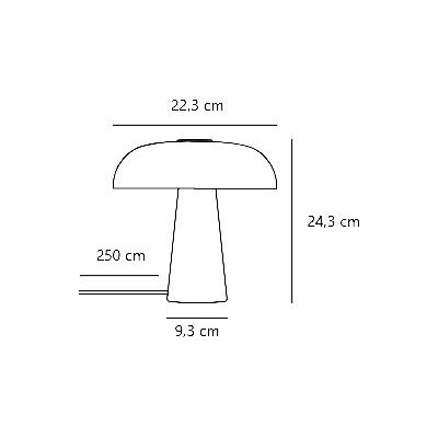 Nordlux Glossy Mini lampa stołowa 1x15 W biała 2520015001