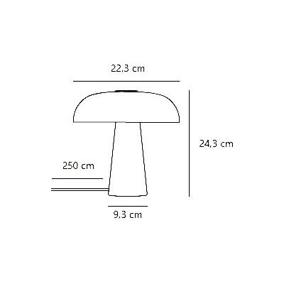 Nordlux Glossy Mini lampa stołowa 1x15 W beżowa 2520015009