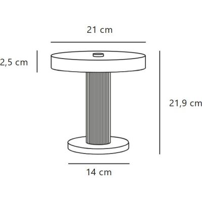 Nordlux Trezzi lampa stołowa 1x5 W biała 2520135001