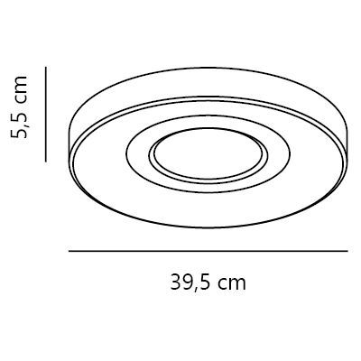 Nordlux Halyna lampa podsufitowa 1x24 W biała 2610136001
