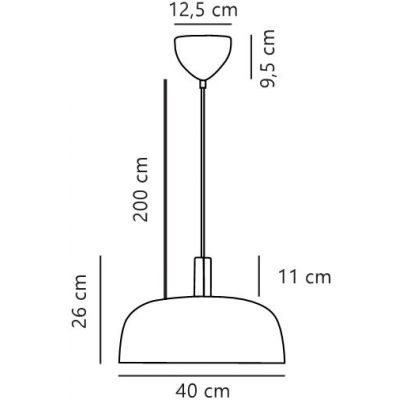 Nordlux Sandro lampa wisząca 1x15 W brązowa 2612003018