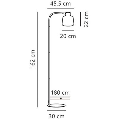 Nordlux Louella lampa stojąca 1x15 W czarna 2612134003