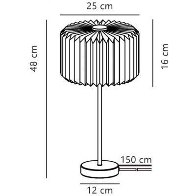 Nordlux Vivienne lampa stołowa 1x10 W czarna 2612265003
