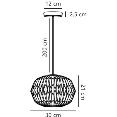 Nordlux Aviana lampa wisząca 1x15 W opal 2612303001