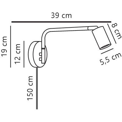 Nordlux Explore kinkiet 1x5 W biały 2612481001