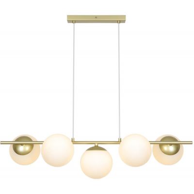 Nordlux Lilly lampa wisząca 5x10 W mosiądz 2612623035