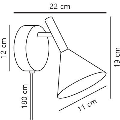 Nordlux Kelvis kinkiet 1x12 W czarny 2612741003