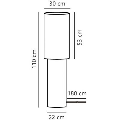 Nordlux Izara lampa stojąca 2x15 W beżowa 2612924009