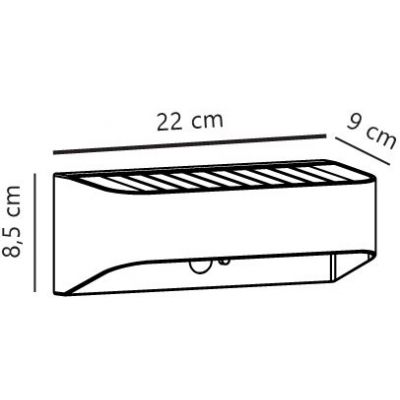 Nordlux Marcellio kinkiet zewnętrzny 1x5 W czarny 2618001003