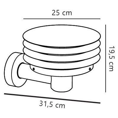 Nordlux Cirella kinkiet zewnętrzny 1x15 W czarny 2618101203
