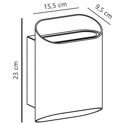 Nordlux Nico kinkiet zewnętrzny 4x15 W czarny 2618191003