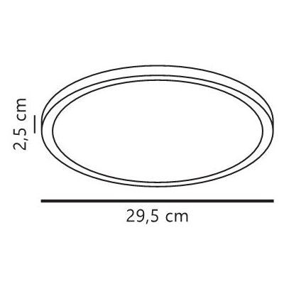Nordlux Oja lampa podsufitowa 1x14 W czarna 2618256103