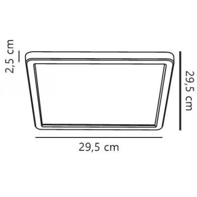 Nordlux Oja lampa podsufitowa 1x14 W czarna 2618356103