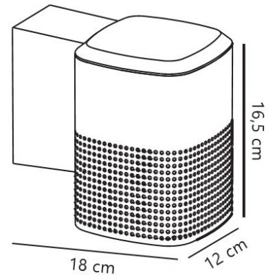 Nordlux Sidara kinkiet zewnętrzny 1x15 W czarny 2618421203