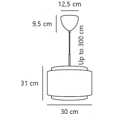 Nordlux Takai lampa wisząca 1x15 W beżowa 2620003018