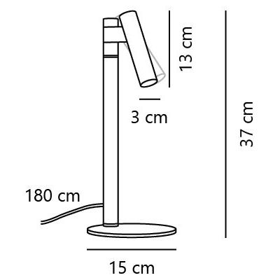 Nordlux Makoto lampa stołowa 1x5 W chrom 2620075033