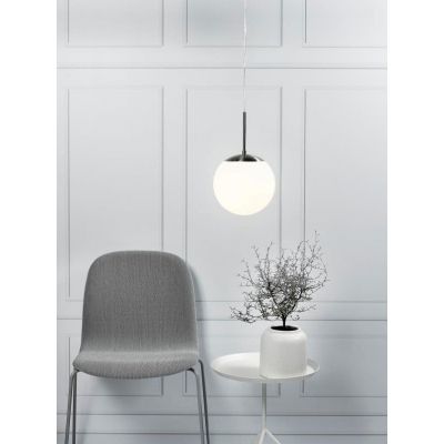 Nordlux Cafe 20 lampa wisząca 1x60W biała/srebrna 39563001