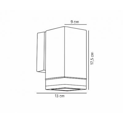 Nordlux Elm kinkiet zewnętrzny 1x20 W czarny 45321003