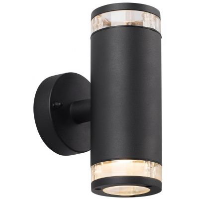 Nordlux Birk kinkiet zewnętrzny 2x28 W czarny 45501003