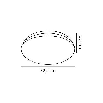 Nordlux Máni plafon 1x18 W biały 45616001