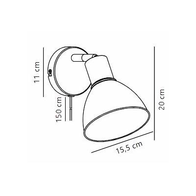 Nordlux Pop kinkiet 1x18 W biały 45841001