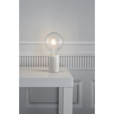 Nordlux Siv Marble lampa stołowa 1x60 W biała 45875001