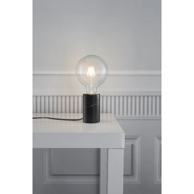 Nordlux Siv Marble lampa stołowa 1x60 W czarna 45875003